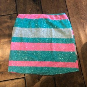 Nasty Gal Sequined Mini Skirt